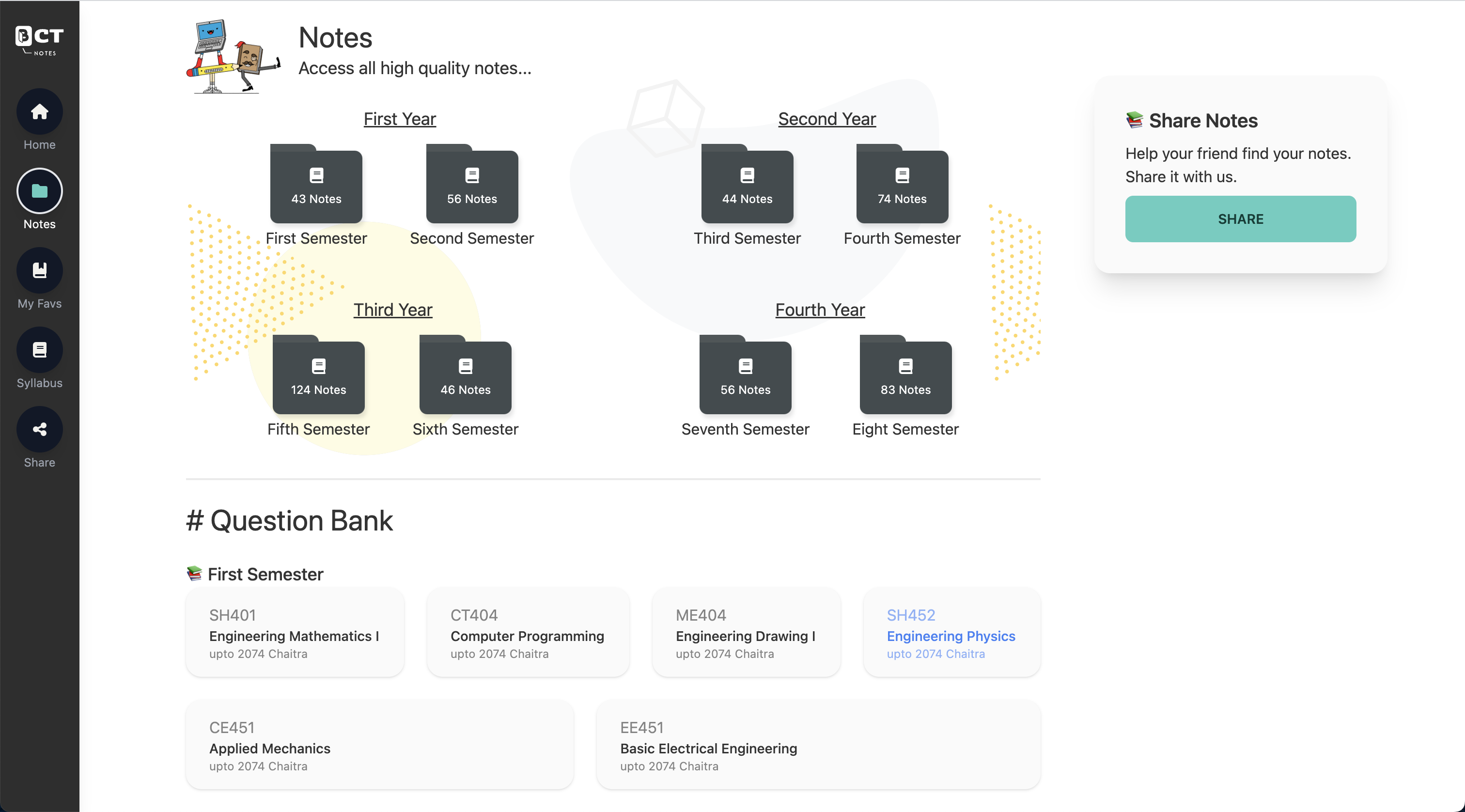 BCTNotes screenshot