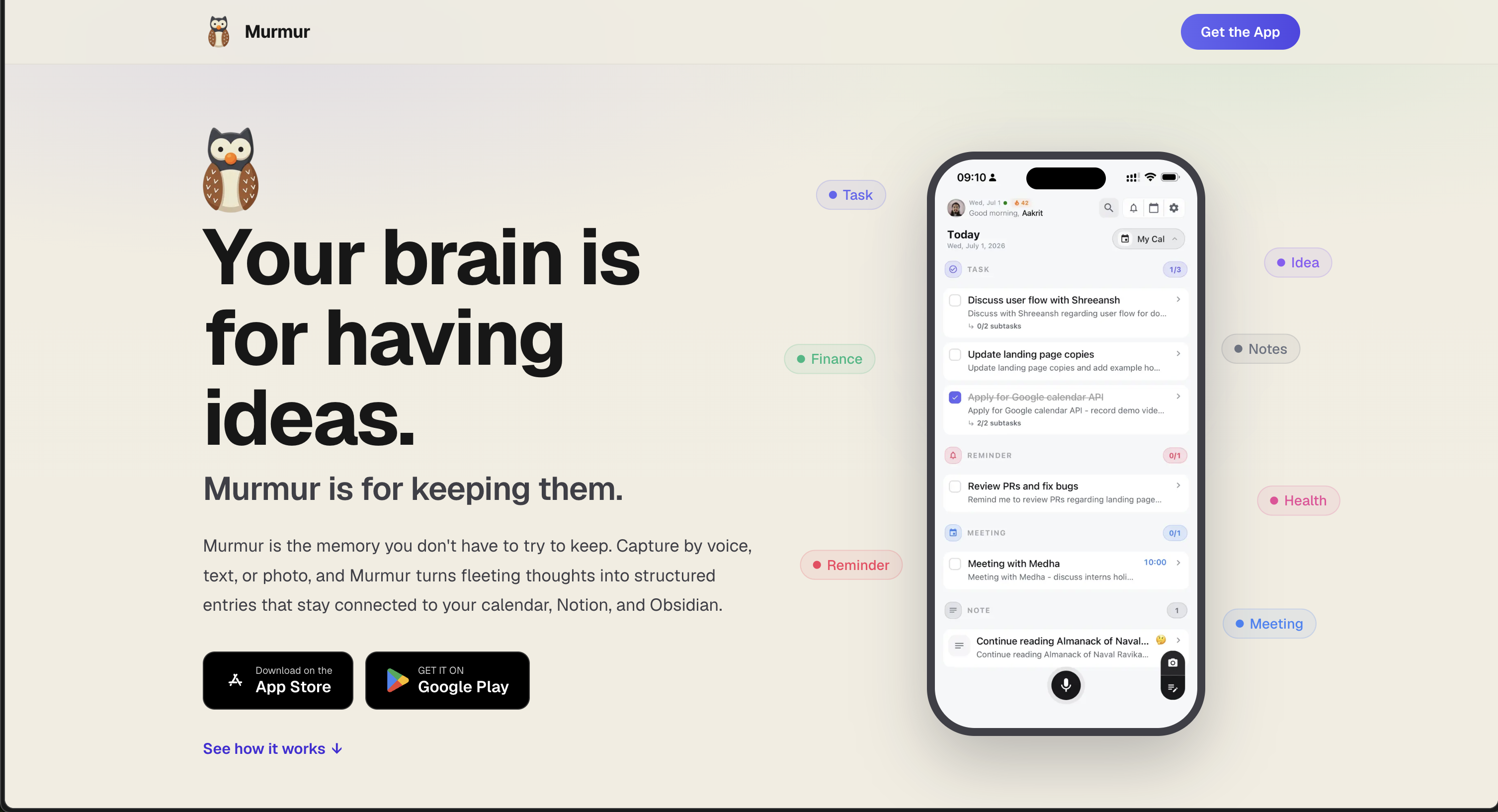 Murmur screenshot